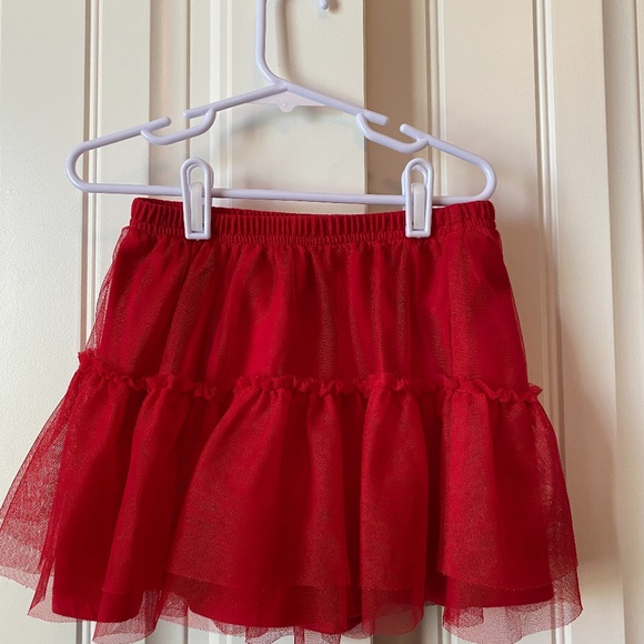 Red Tulle Skirt - Picture 1 of 3